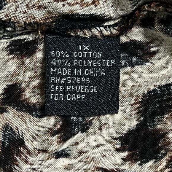 TOXIK3 Leopard Print Maxi Skirt Women's 1X Multi Elastic Waist Long - Picture 11 of 14